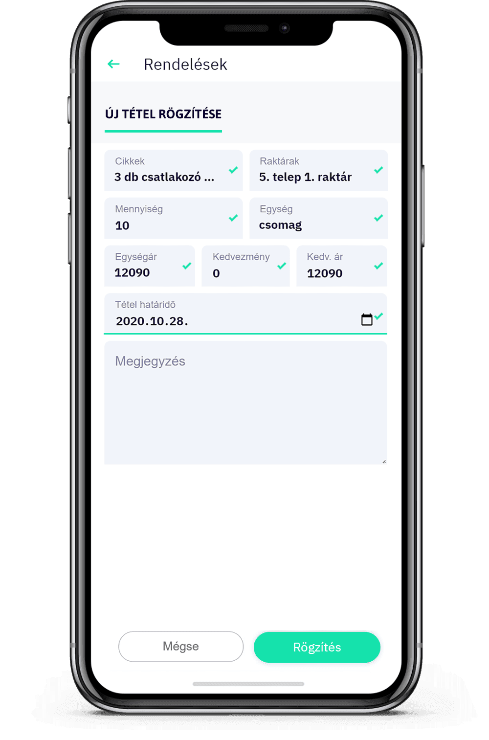 VAPP BIZZ mobil applikáció képernyőkép