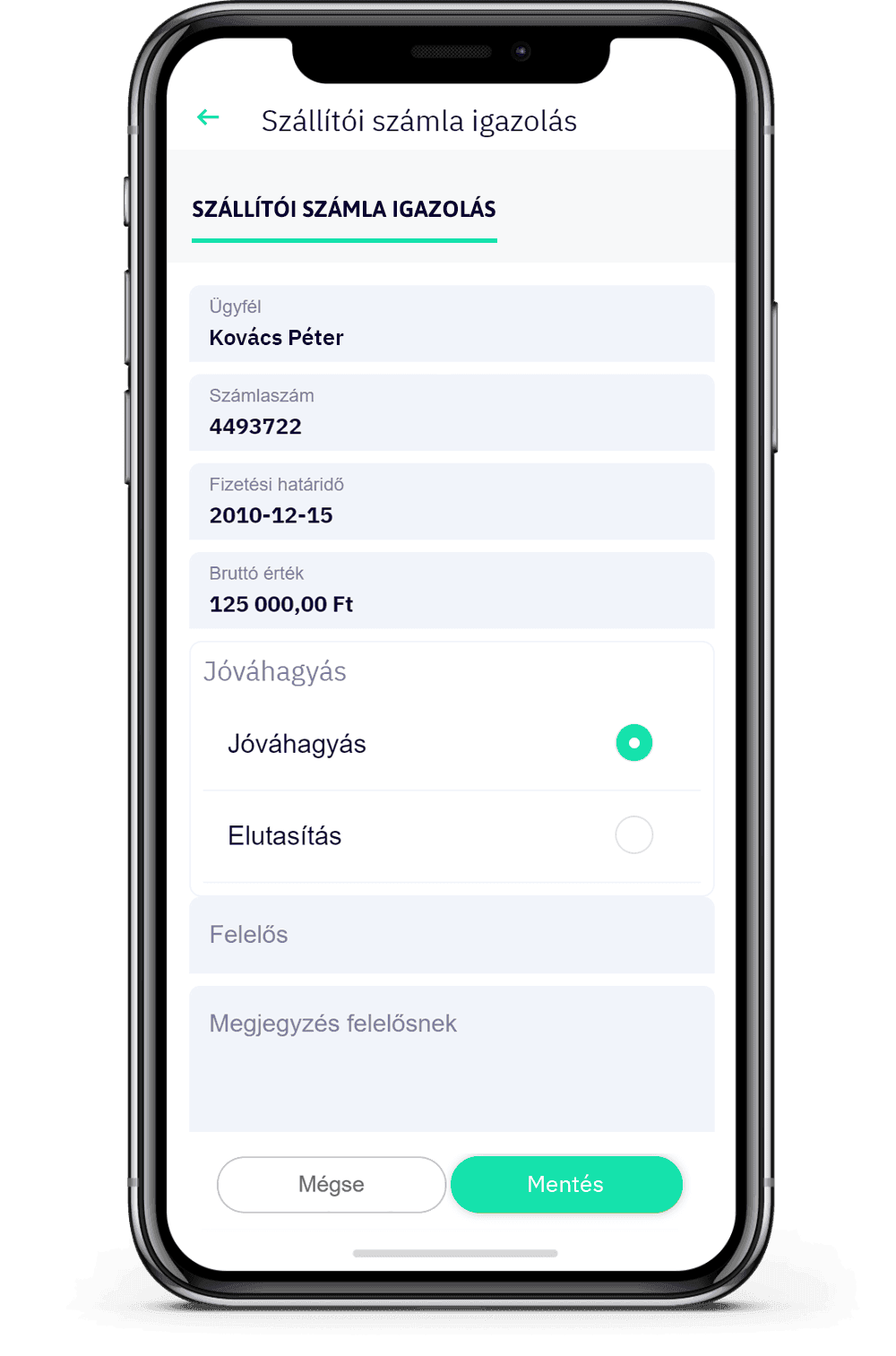 VAPP office mobil applikáció képernyőkép